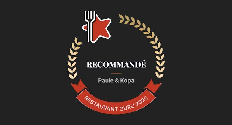 Une belle reconnaissance pour le restaurant Paule & Kopa