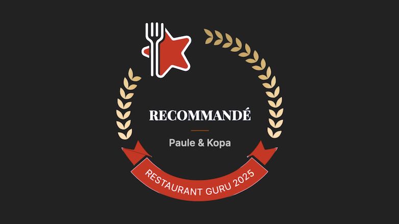 Une belle reconnaissance pour le restaurant Paule & Kopa